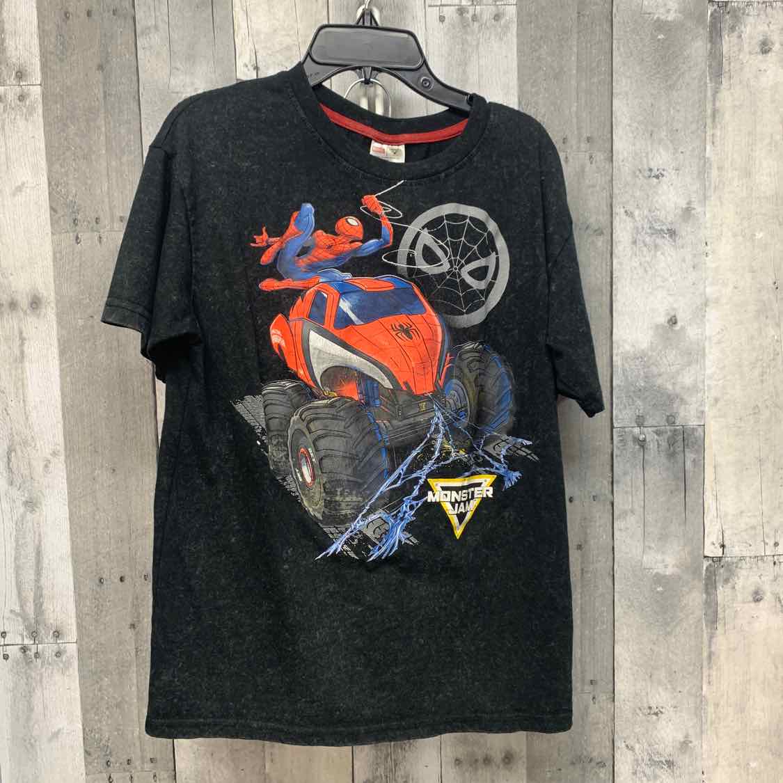 Size 14/16 Black/Red Spiderman Shirt/Shorts