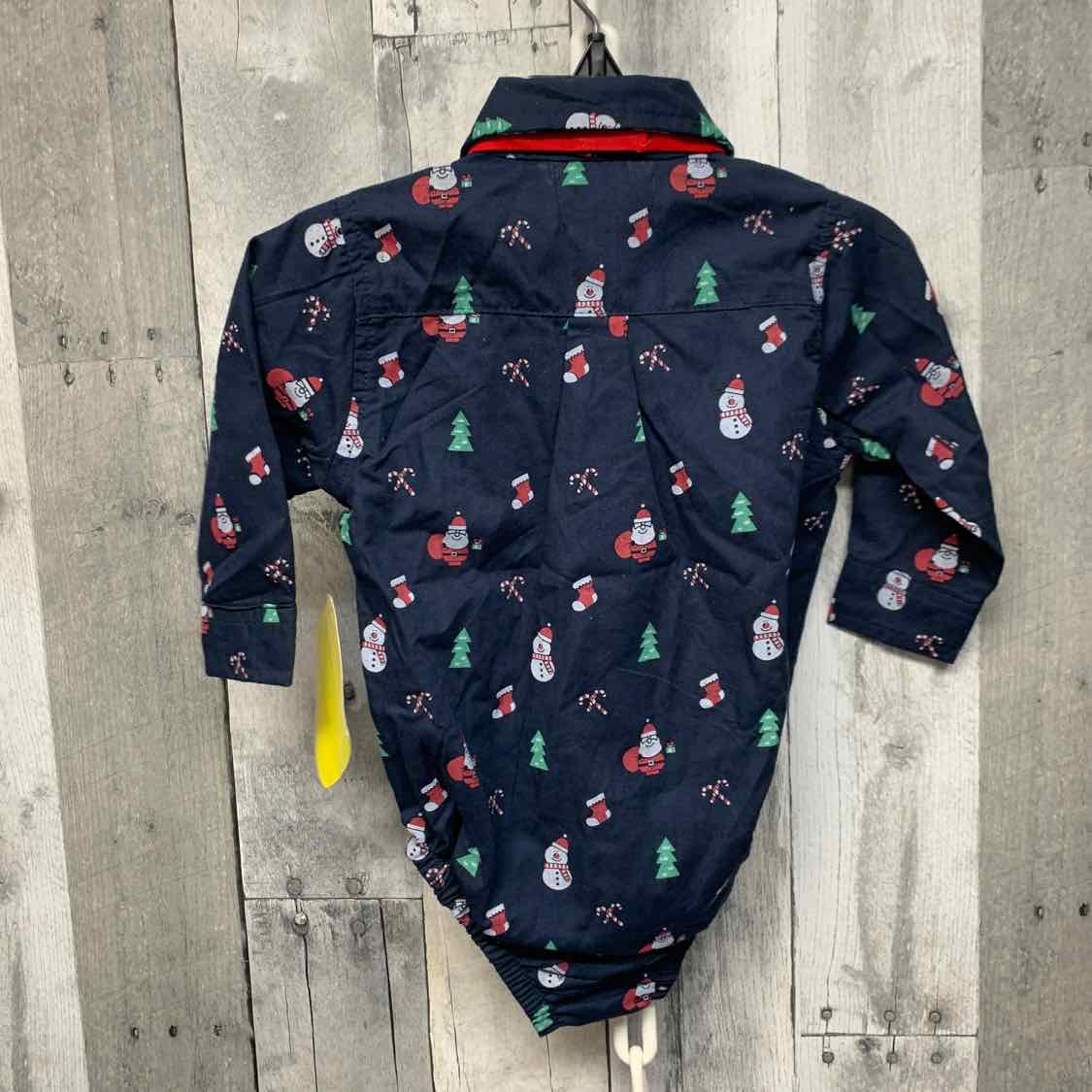 Size 6-9 Months Navy/Green B Brand Romper