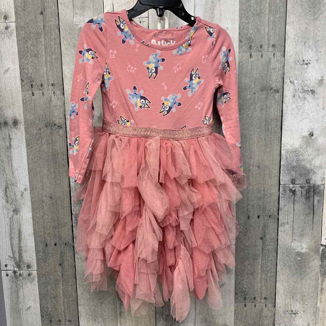 Size 3T Pink Print Disney LS Dress