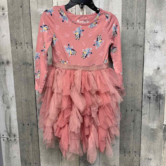 Size 3T Pink Print Disney LS Dress