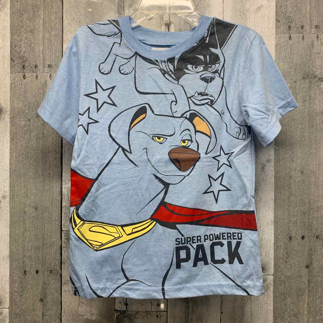 Size 4 Blue Graphic DC T Shirt