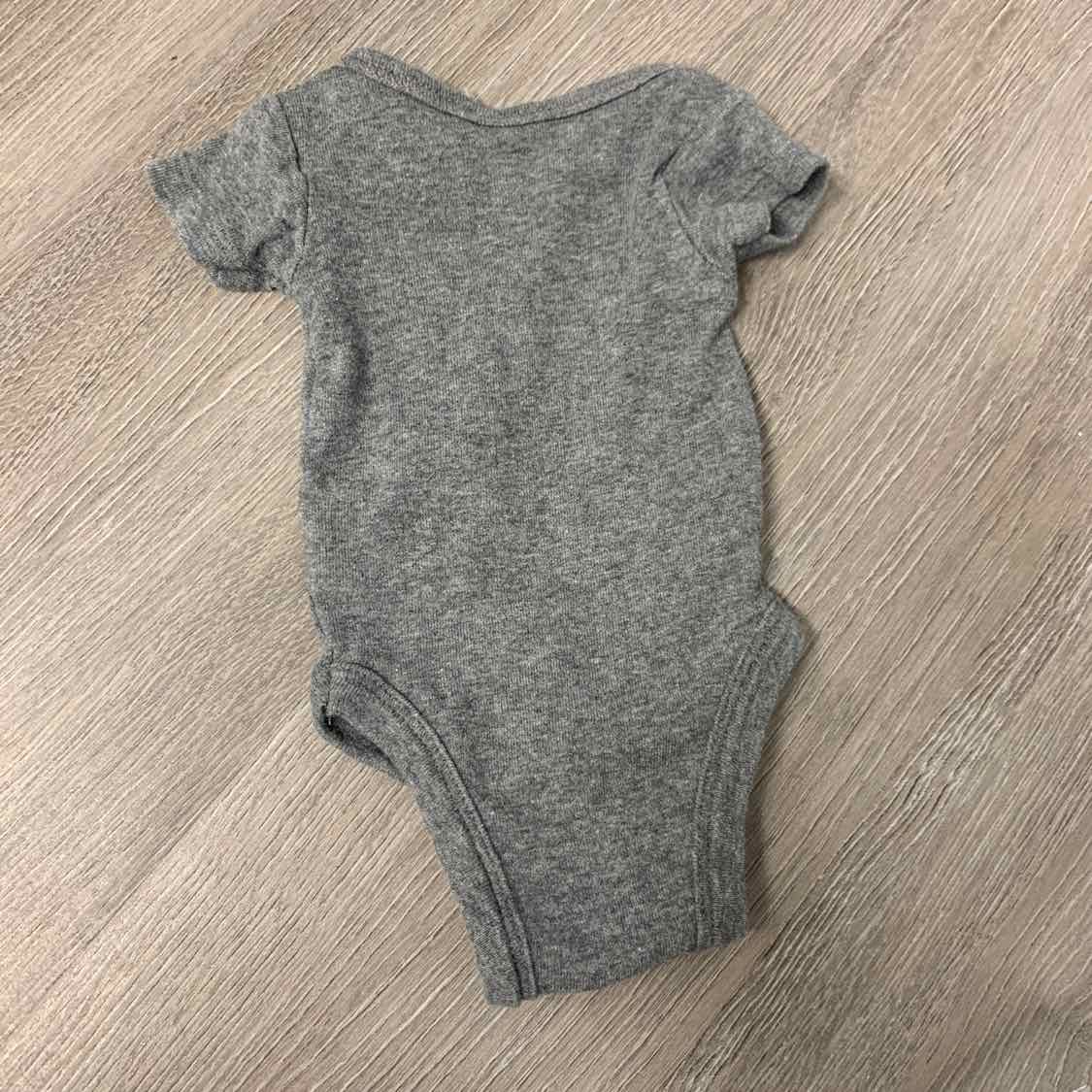 Size Preemie Gray Graphic Gerber Bodysuit
