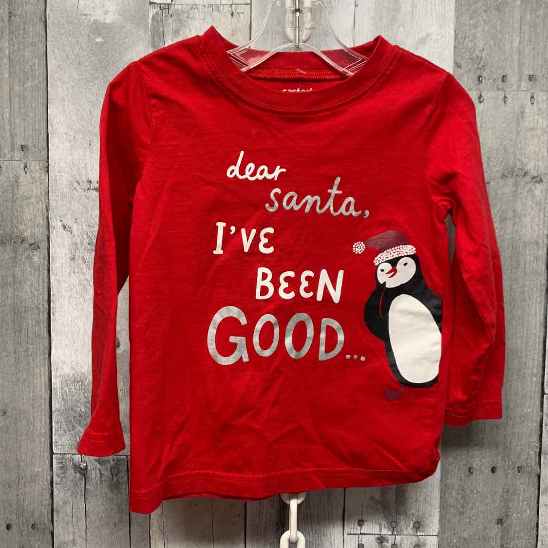 Size 2T Red Carter's Long Sleeve Shirt