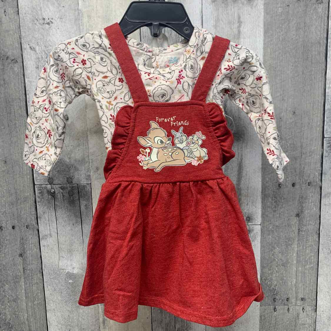 Size 6-9 Months Red/White Disney Shirt/Jumper