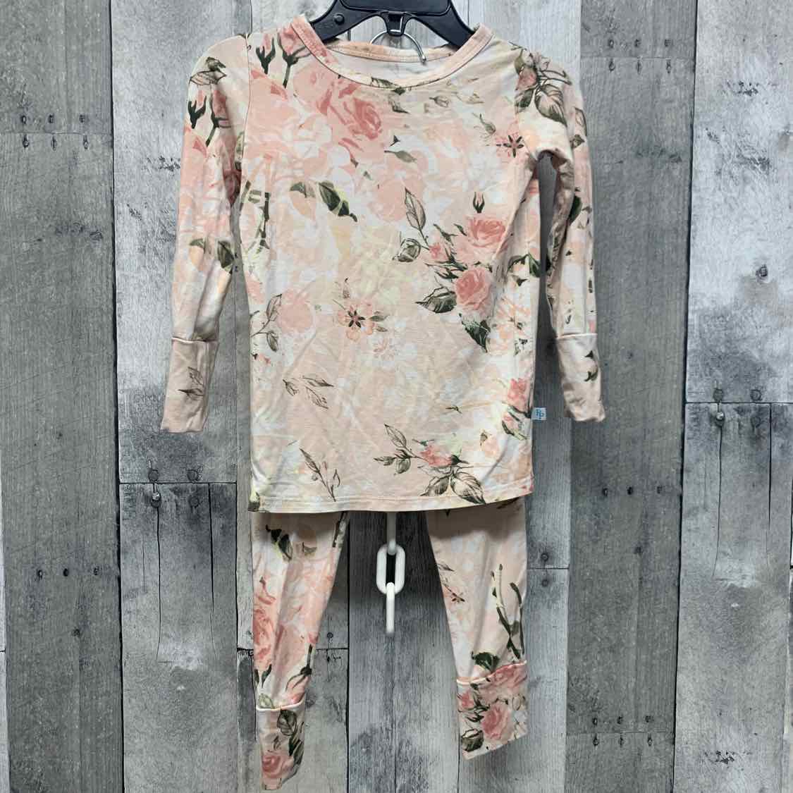 Size 18-24 Months White/Pink Posh Peanut 2pc PJs