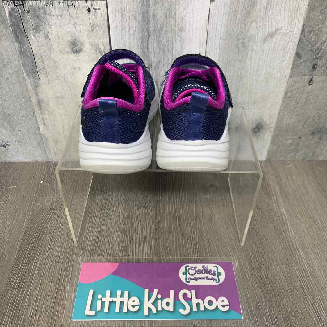 Size 5 Navy/Pink Skechers Sneakers