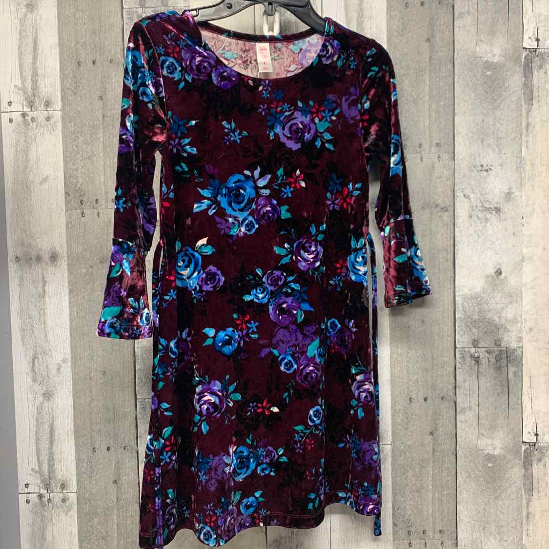 Size 8 Burgundy Graphic Justice Dress