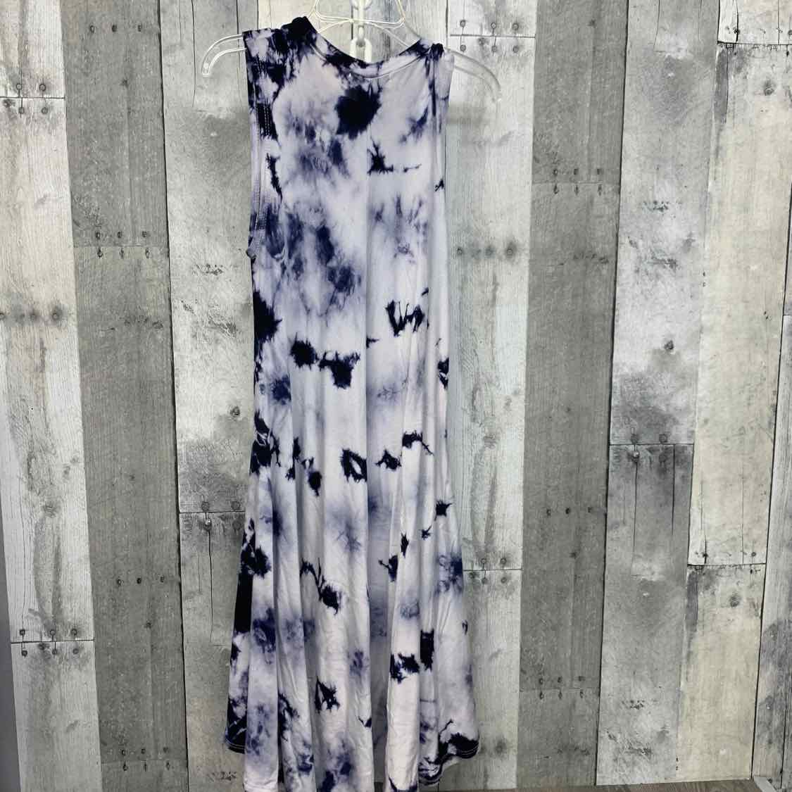 Size 8/10 Blue/Gray Name Brand Dress - Knit