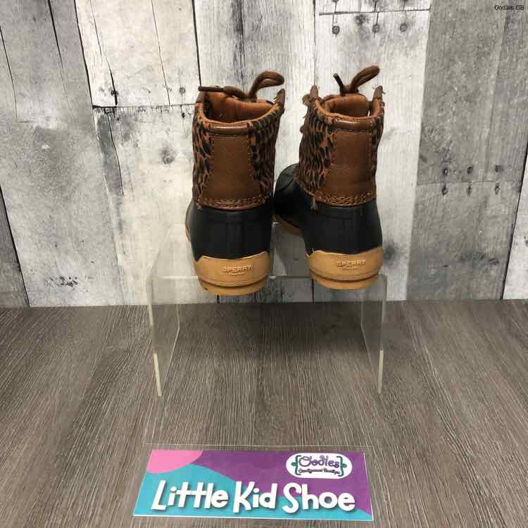 Size 8 Brown Print Sperry Boots