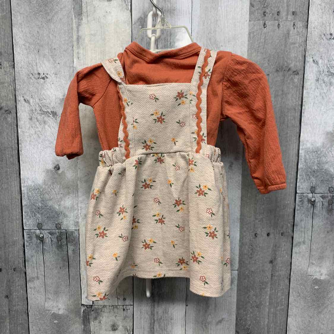 Size 6-9 Months Orange/Tan Nicole Miller Shirt/Jumper