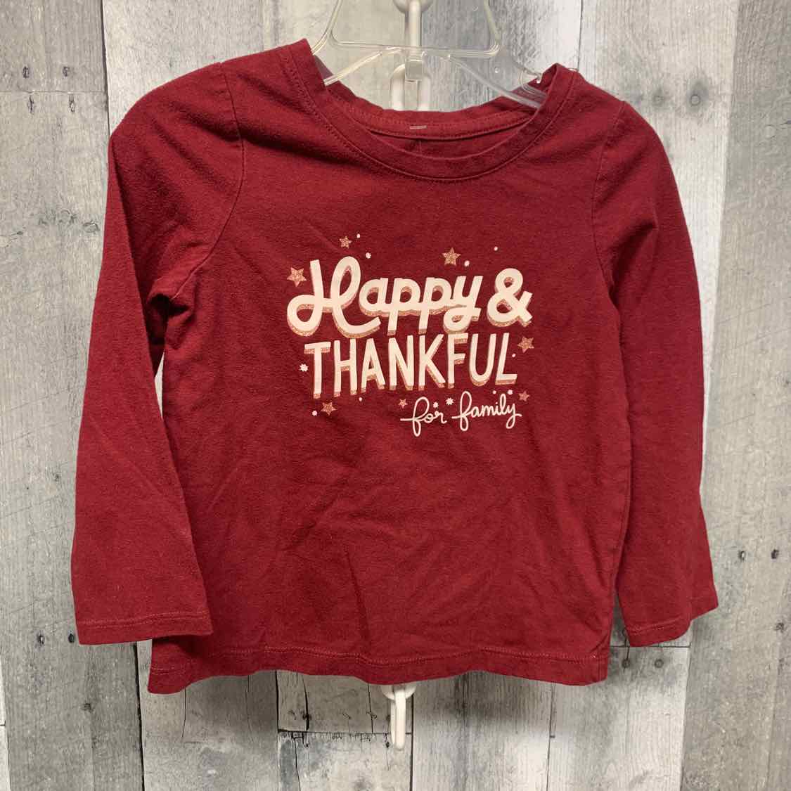 Size 3T Burgundy Cat & Jack Long Sleeve Shirt