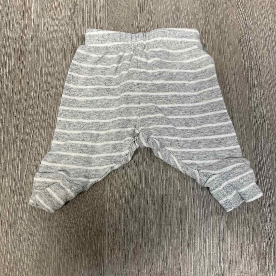 Size Preemie Gray Striped Carter's Athletic Pants