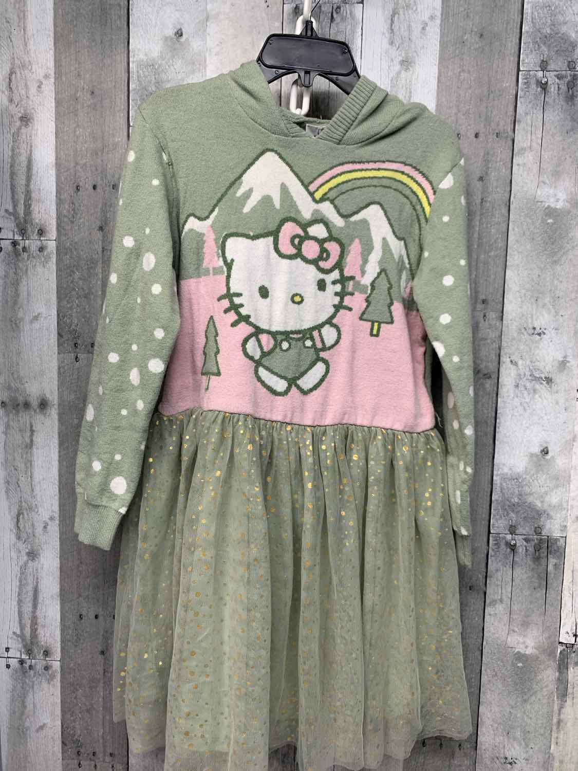 Size Large Green Hello Kitty LS Dress