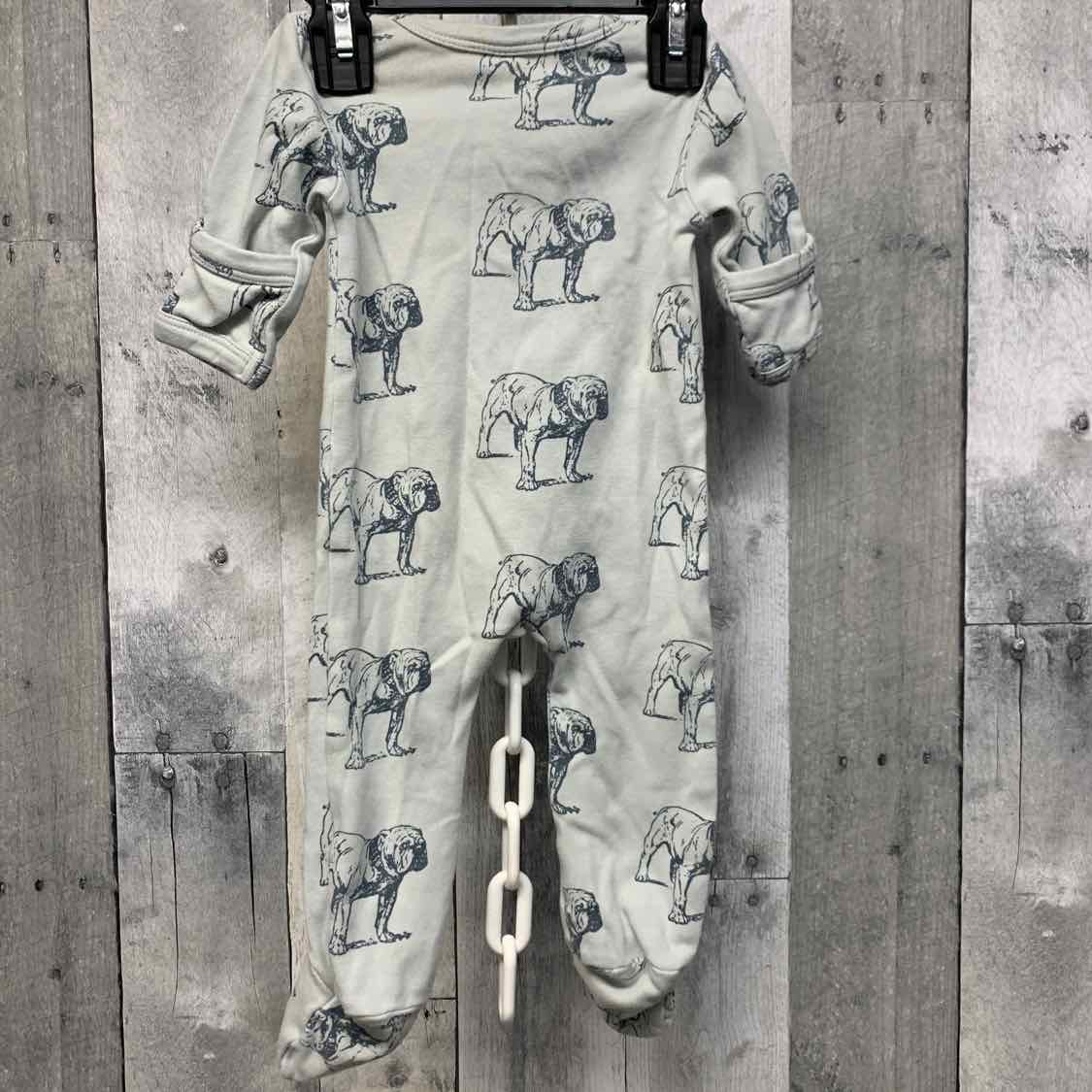 Size 0-3 Months Blue Print Kate Quinn Footy PJs
