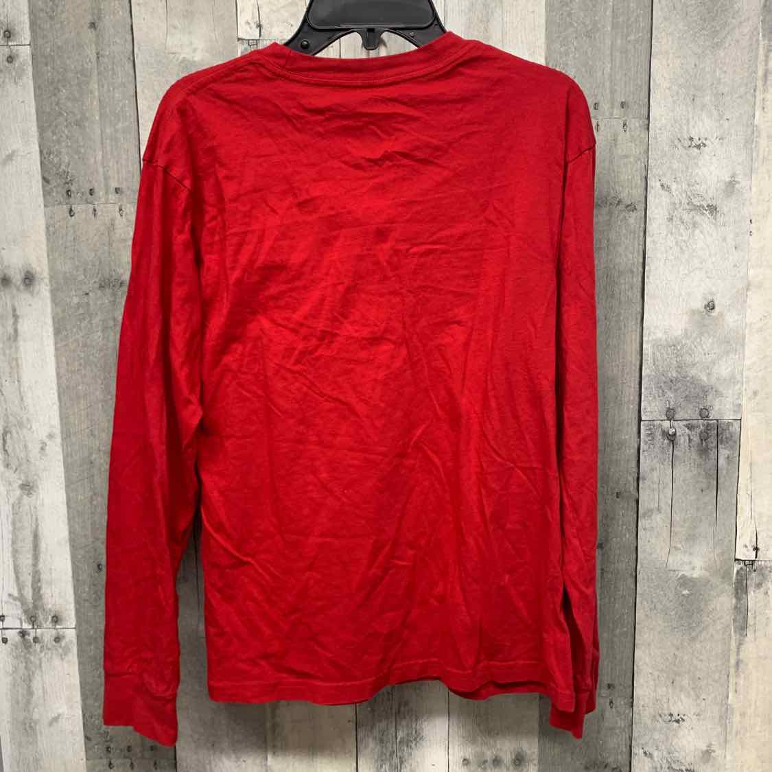 Size 14 Red Graphic Vans Long Sleeve Shirt