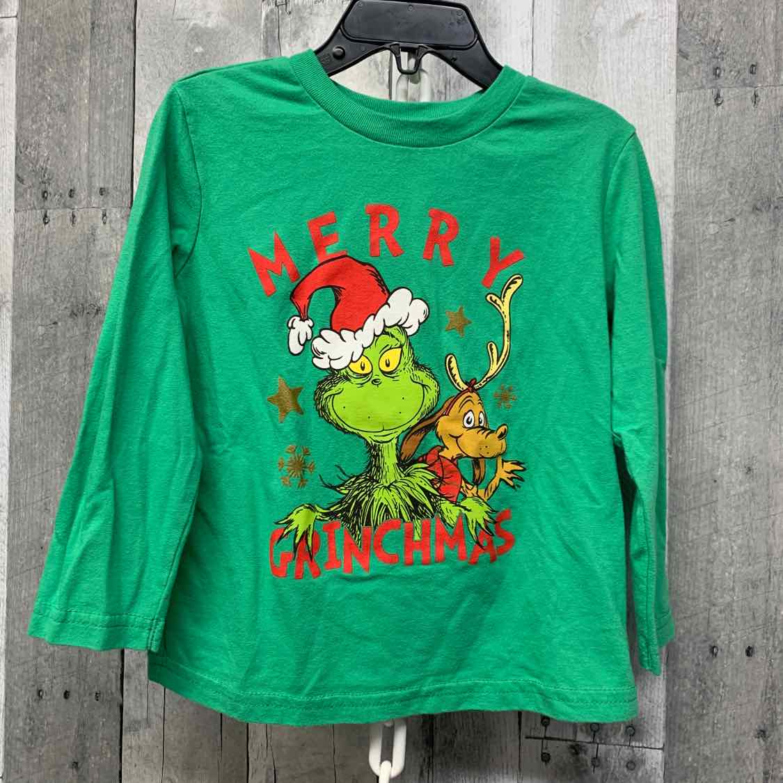 Size 3T Green Graphic Jumping Beans Long Sleeve Shirt