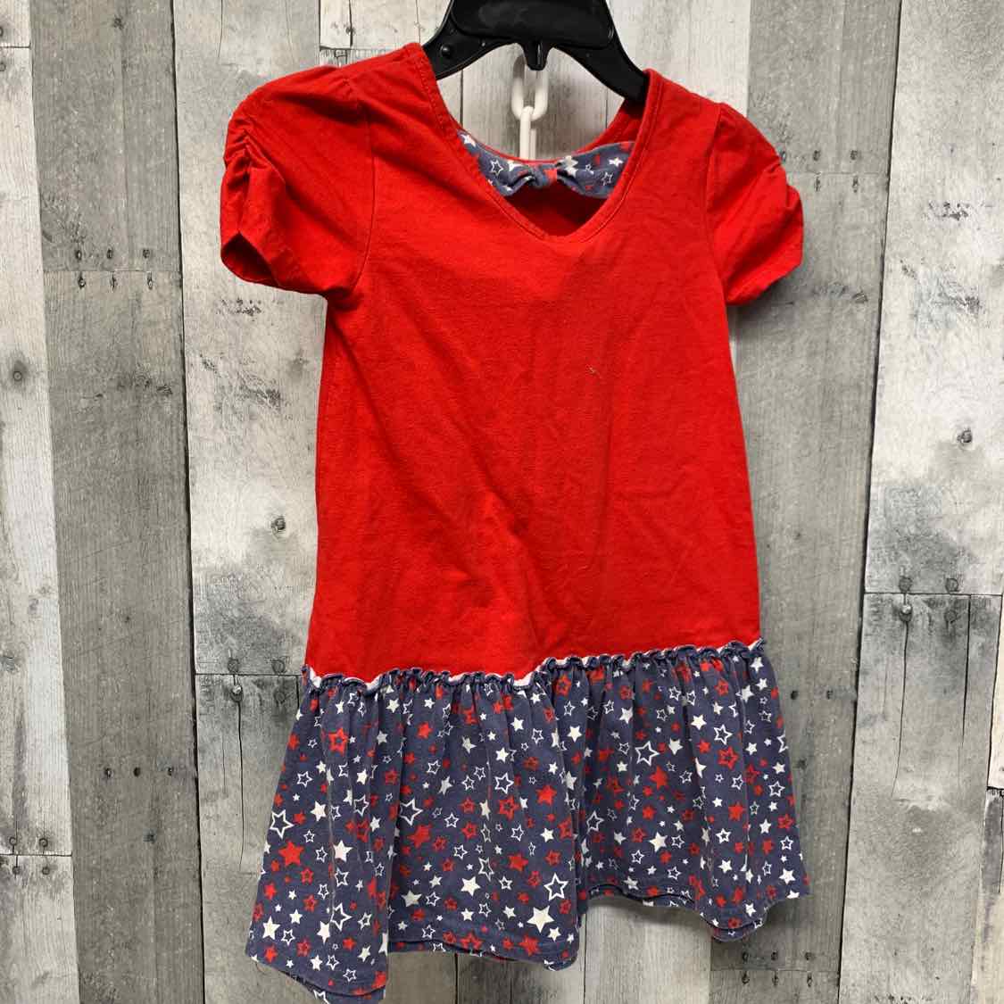 Size 6/6X Red/Navy Little Lass Dress