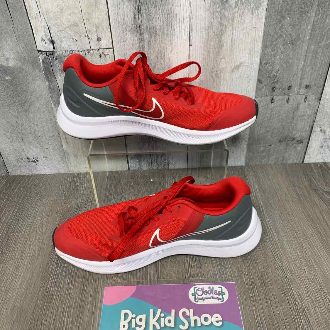 Size 5 Red Sport Brand Sneakers