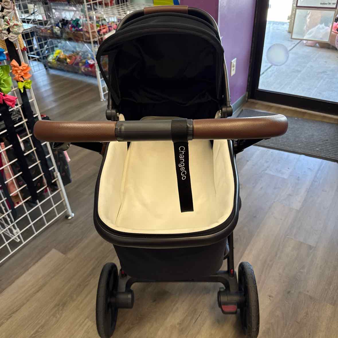MomCozy Black Double Stroller - Tandem