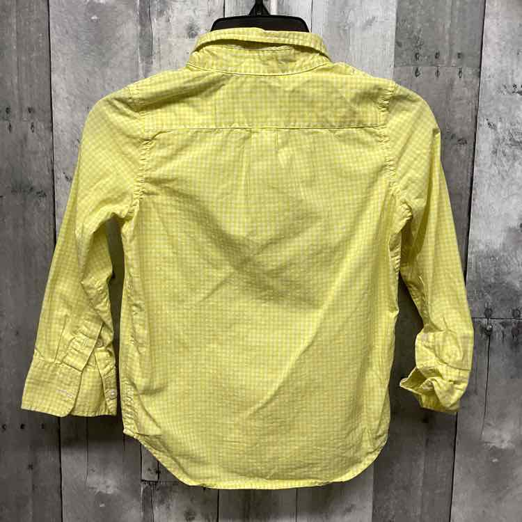 Size 4/5 Yellow/White Gap LS Button Up
