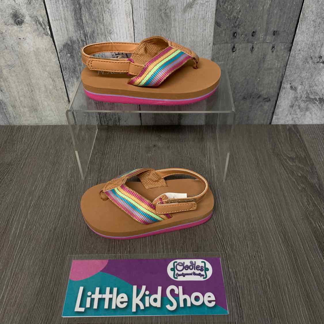Size 6/7 Brown/Pink Children's Place Sandals