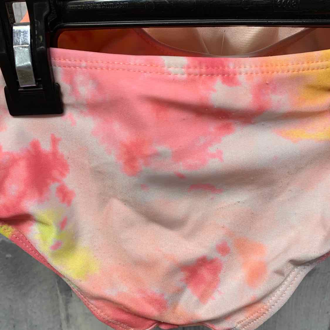 Size 5/6 Pink/Orange Justice Swim Suit - 2pc+