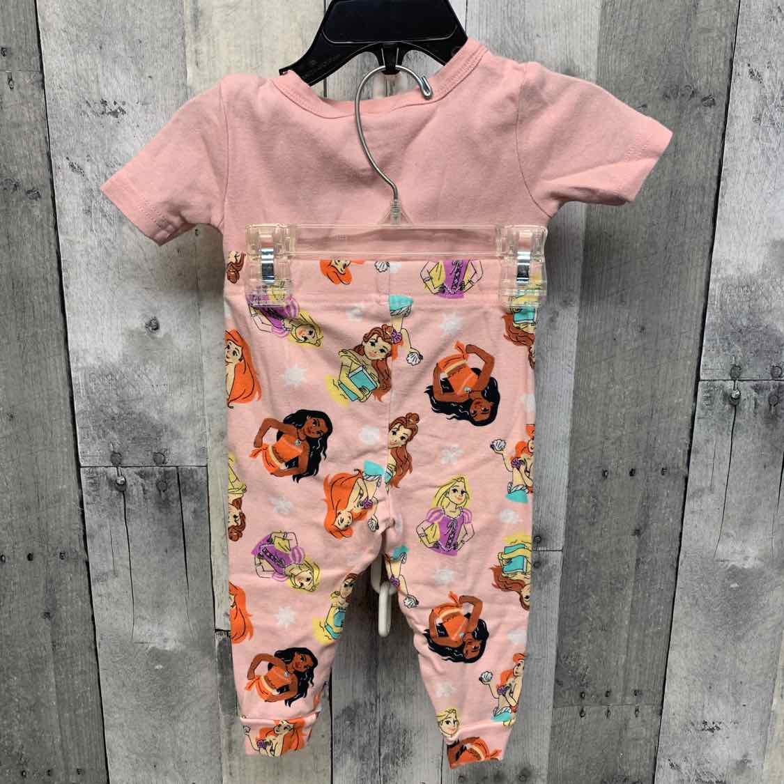 Size 18 Months Pink Graphic Disney 2pc PJs