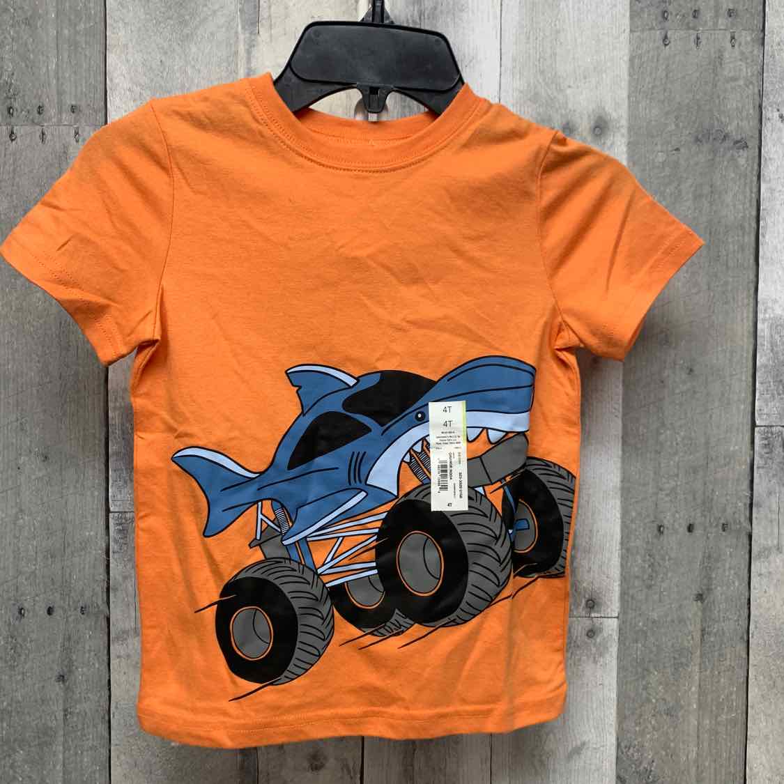 Size 4T Orange Graphic Okie Dokie Short Sleeve Shirt - OodlesCB