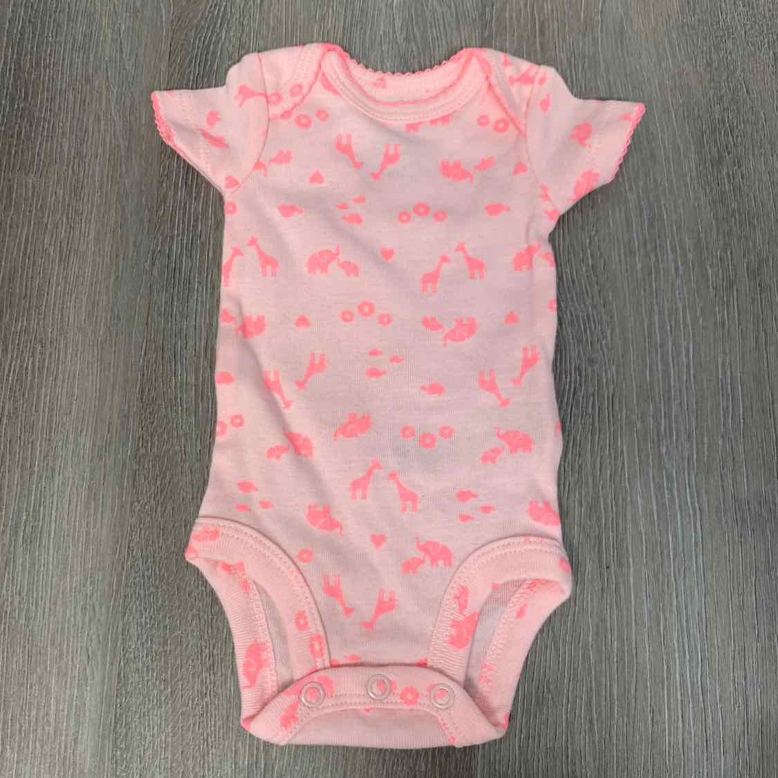 Size Preemie Pink Print Simple Joys Bodysuit - OodlesCB
