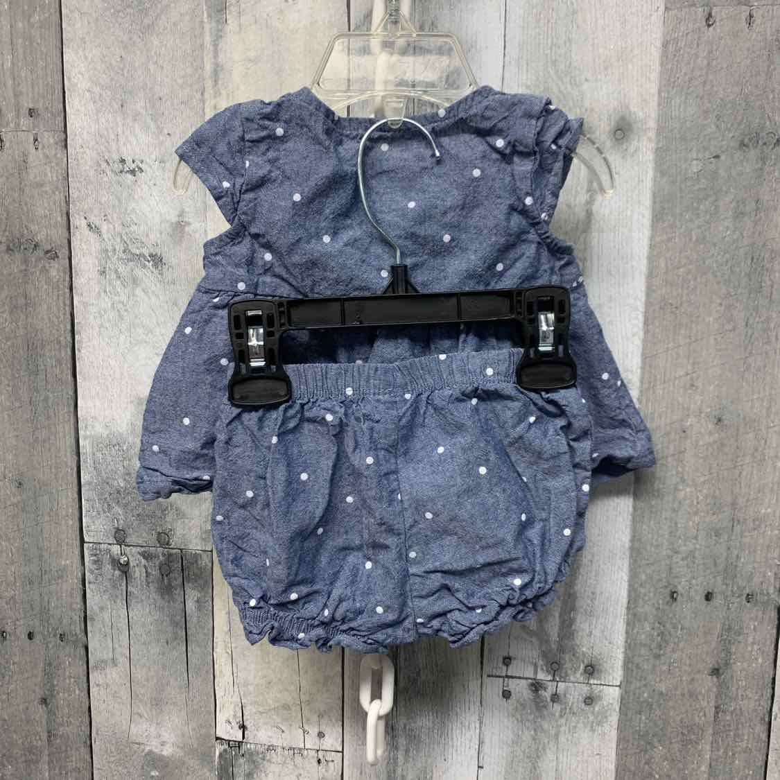 Size 3-6 Months Denim/White Carter's Shirt/Shorts