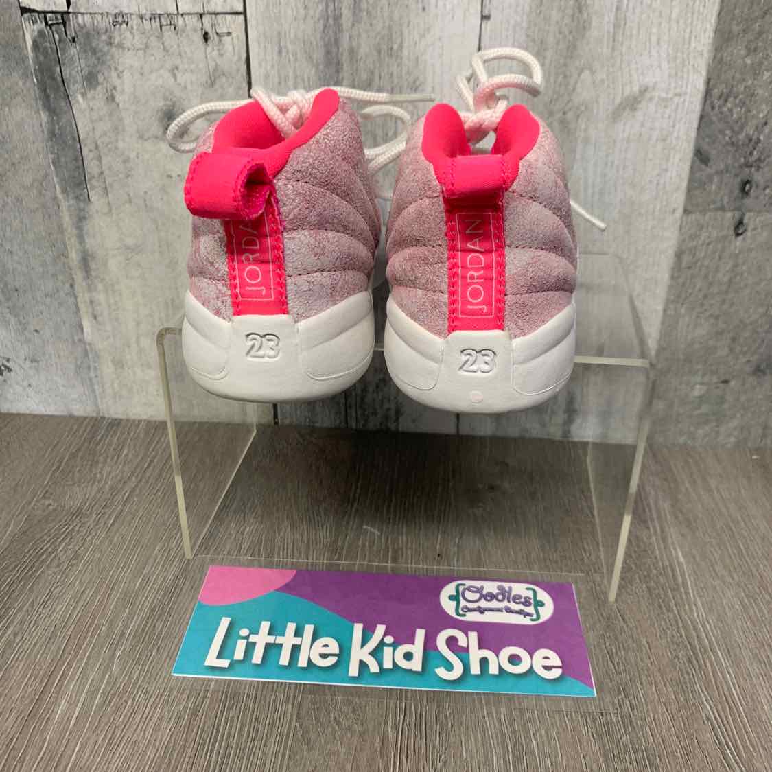 Size 8 White/Pink Sport Brand Sneakers