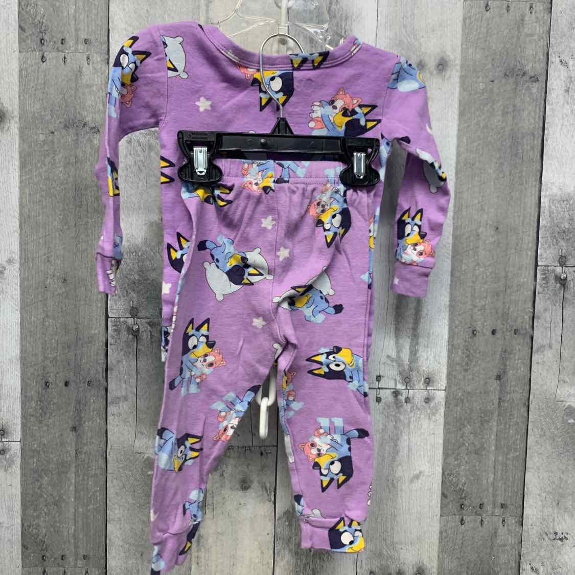 Size 2T Purple Graphic Disney 2pc PJs