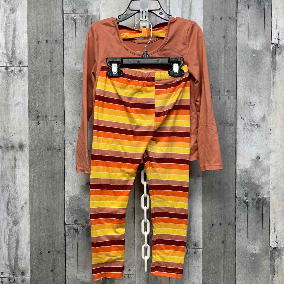 Size 4 Yellow/Orange Btween Shirt/Leggings