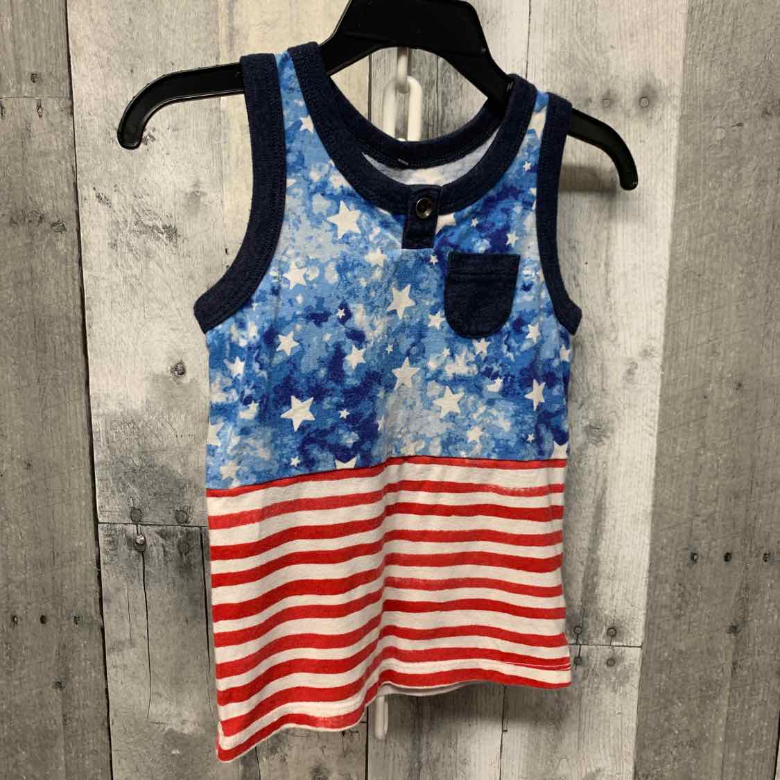 Size 18 Months Blue/Red Cat & Jack Tank Top
