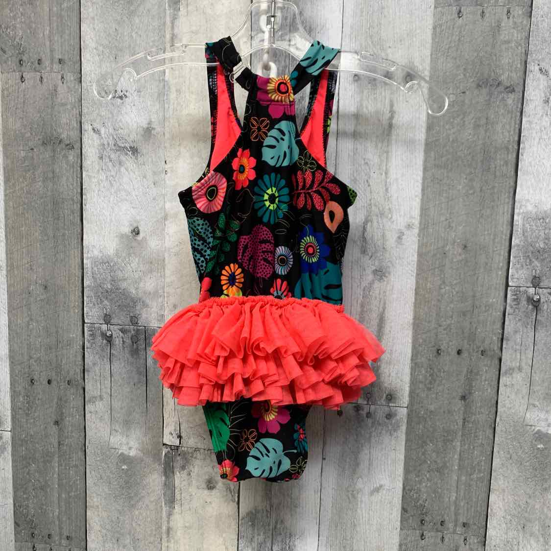 Size 4T Black/Pink Cat & Jack Swim Suit - 1pc