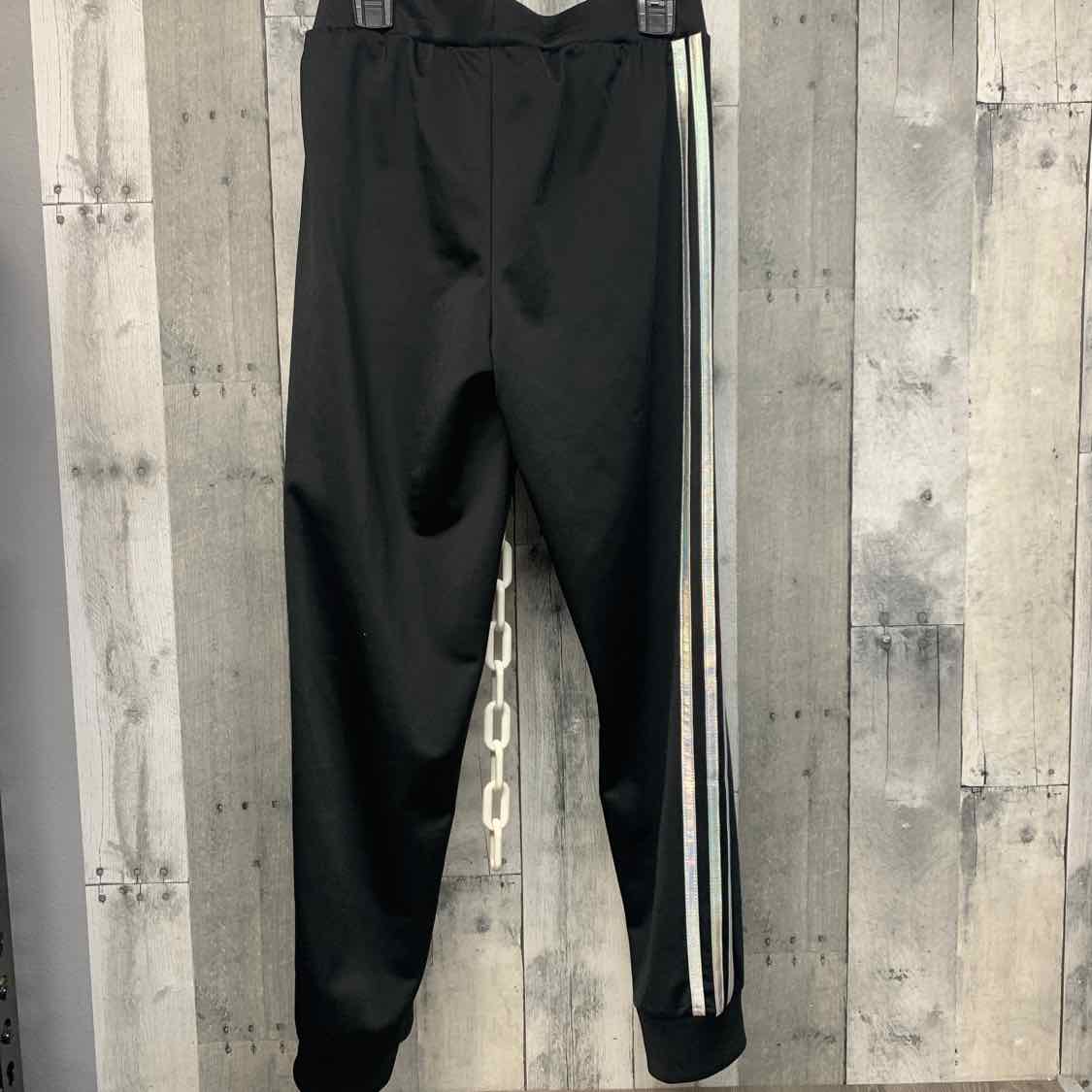 Size 10/12 Black/Silver Sport Brand Athletic Pants