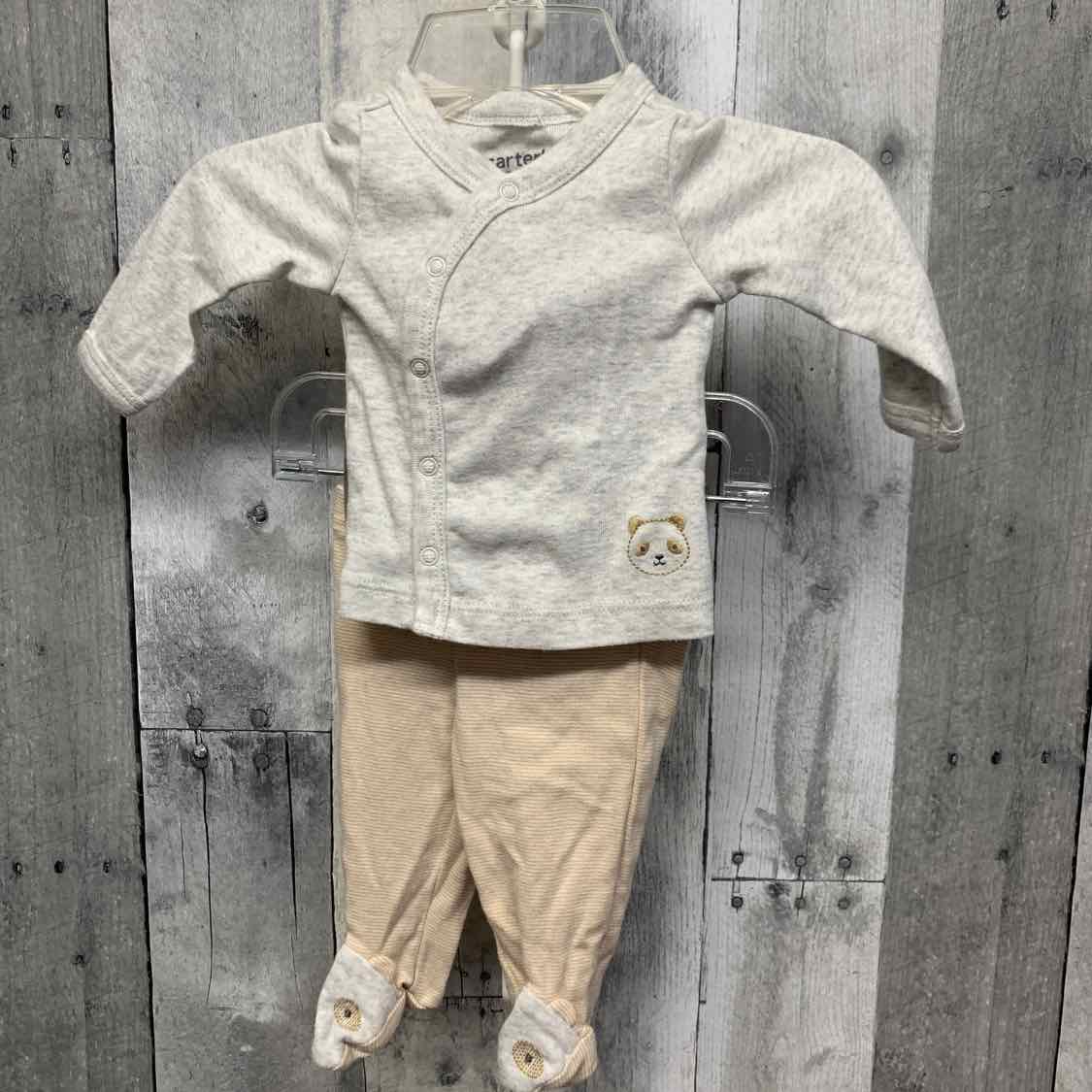 Size Newborn Gray/Tan Child of Mine Shirt/Pants