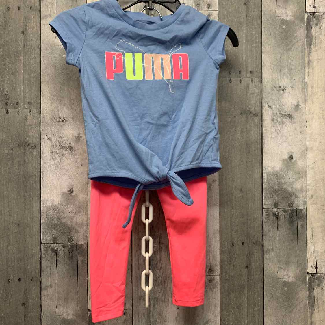 Size 4T Purple/Pink Puma Shirt/Leggings