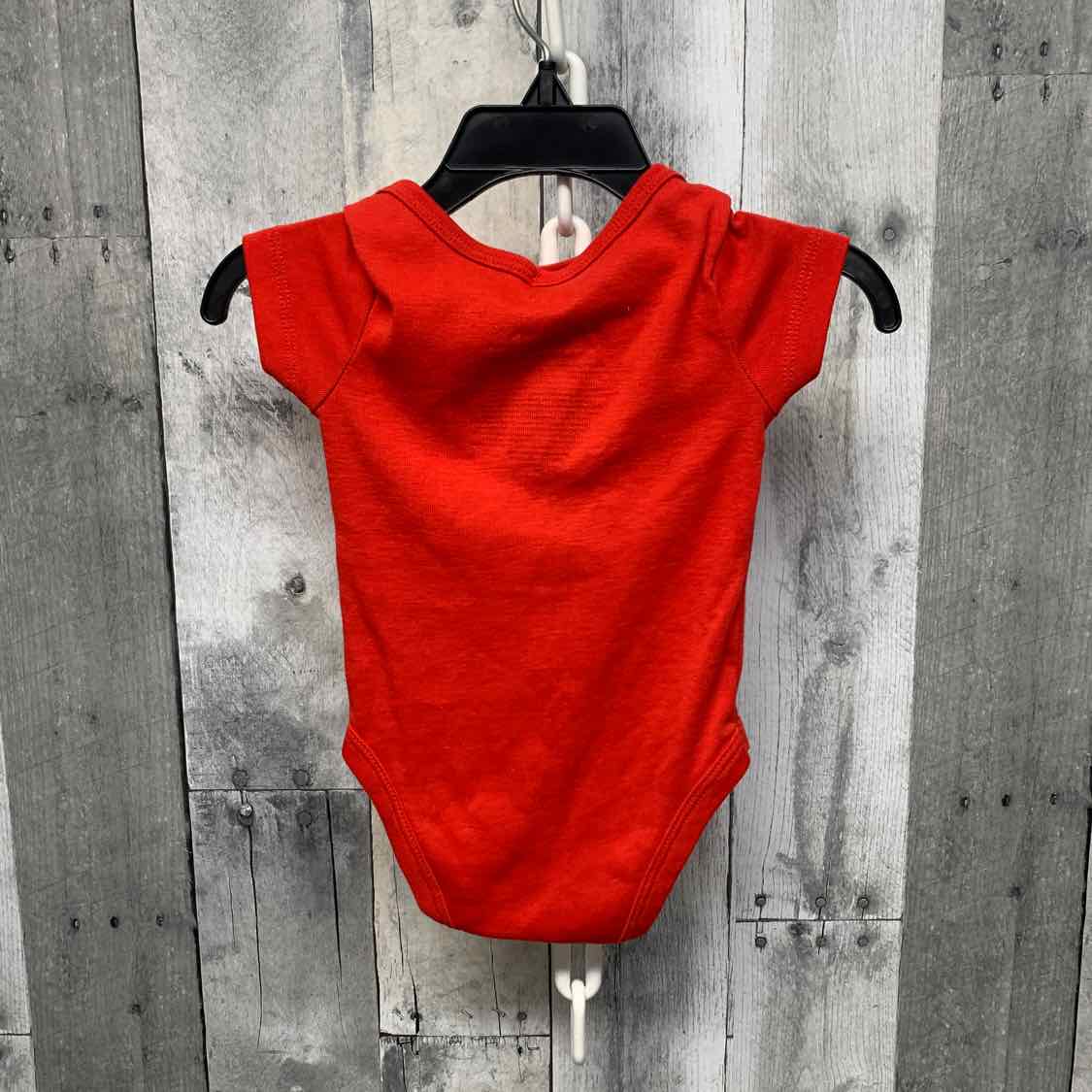 Size 6 Months Red/White Sport Brand Bodysuit