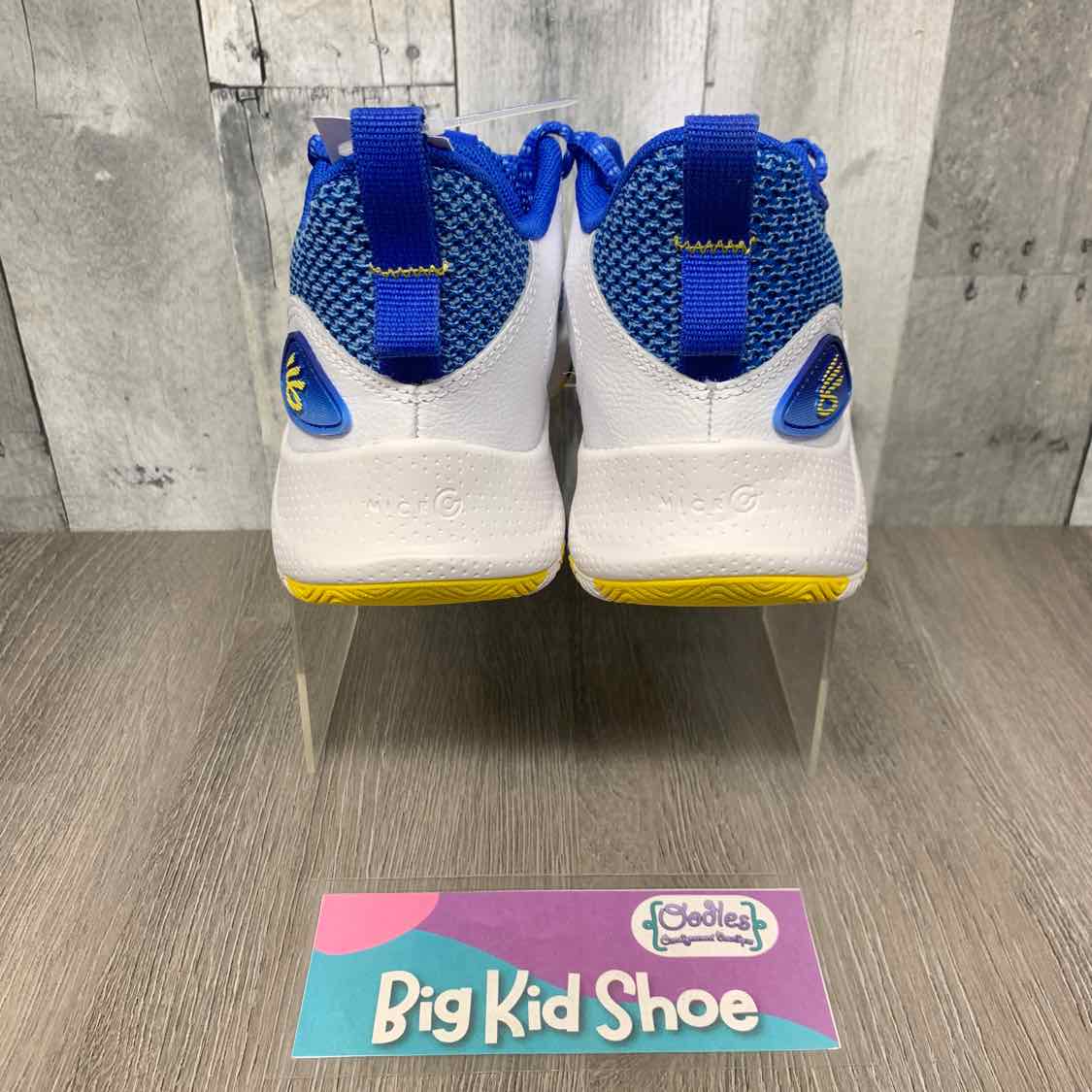 Size 4.5 Blue/Yellow Sport Brand Sneakers