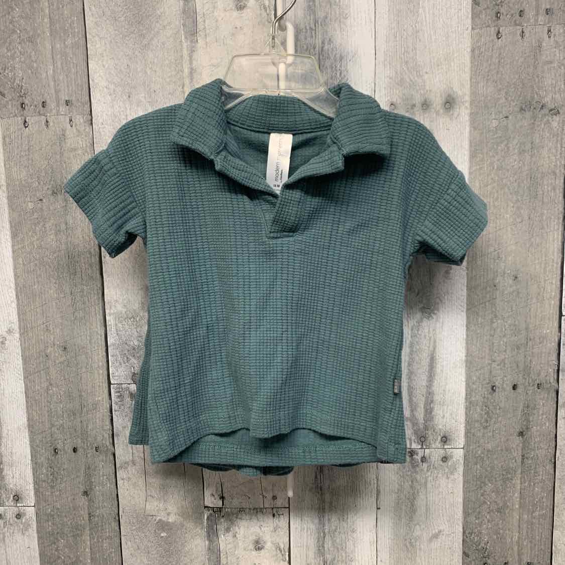Size 18 Months Green Modern Moments by Gerber Shirt/Shorts
