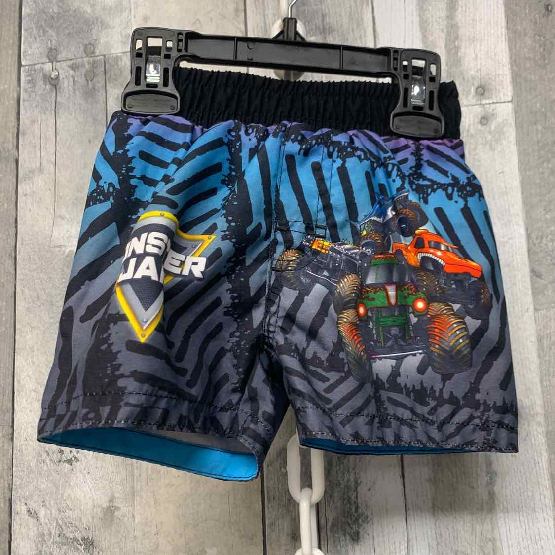 Size 12 Months Black Print Mid Brand Swim Trunks