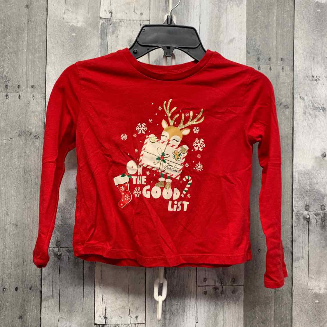 Size 6 Red Holiday Brands Long Sleeve Shirt