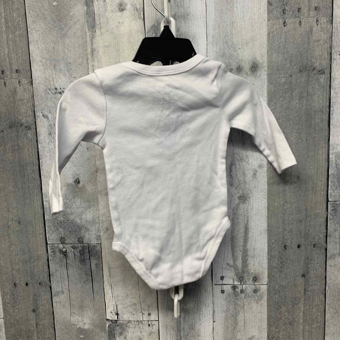 Size 6 Months White Sport Brand Bodysuit