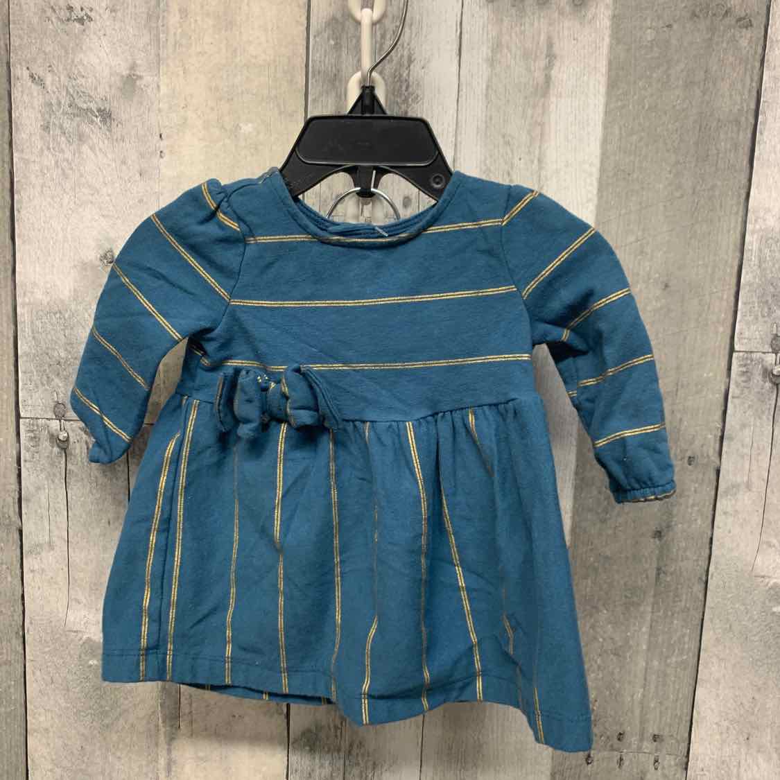 Size 3 Months Teal/Gold Carter's 2pc Dress
