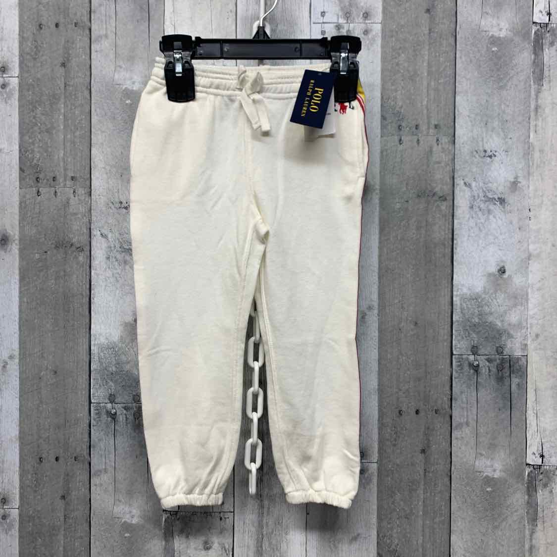 Size 4T White Ralph Lauren Athletic Pants
