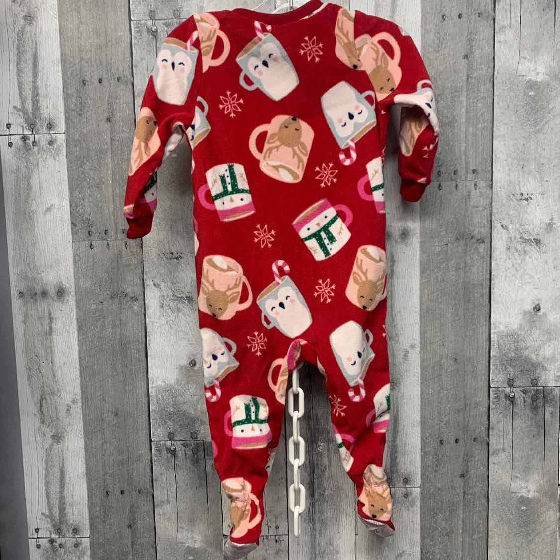 Size 18 Months Red Carter's Footy PJs
