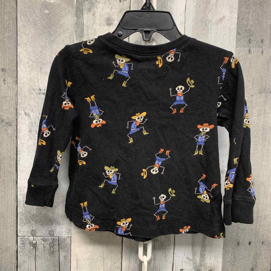 Size 18-24 Months Black Print Old Navy Long Sleeve Shirt