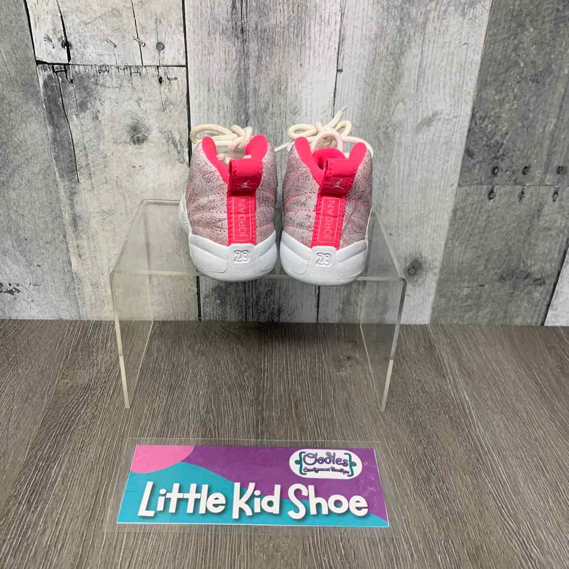 Size 2 White/Pink Sport Brand Sneakers