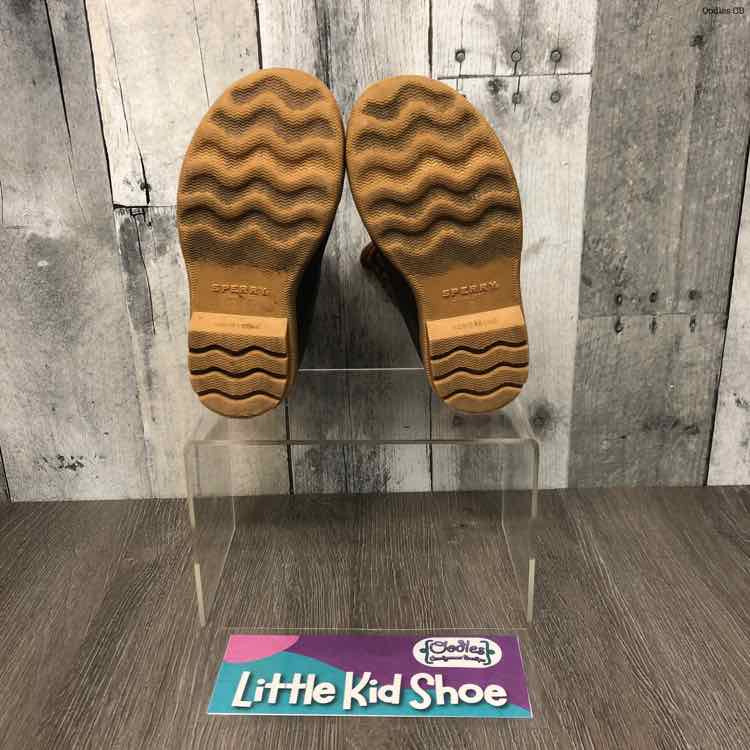 Size 8 Brown Print Sperry Boots